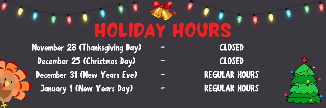 Holiday Hours